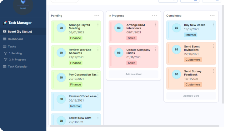 Gridfox Task Manager Template 